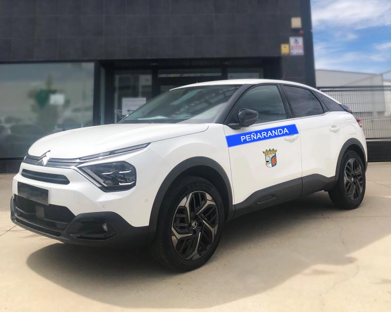 Parte frontal de un taxi de Taxi en Peñaranda